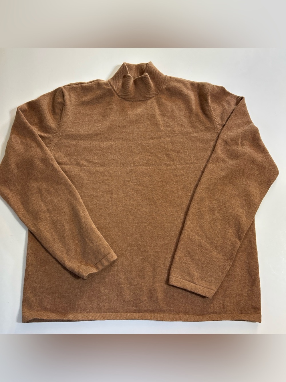 Orvis Sweater Womens Medium Brown Cashmere Blend Quiet Luxury Minimalist Preppy